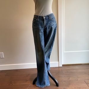 Boot Cut wide leg mid tone BR Jeans